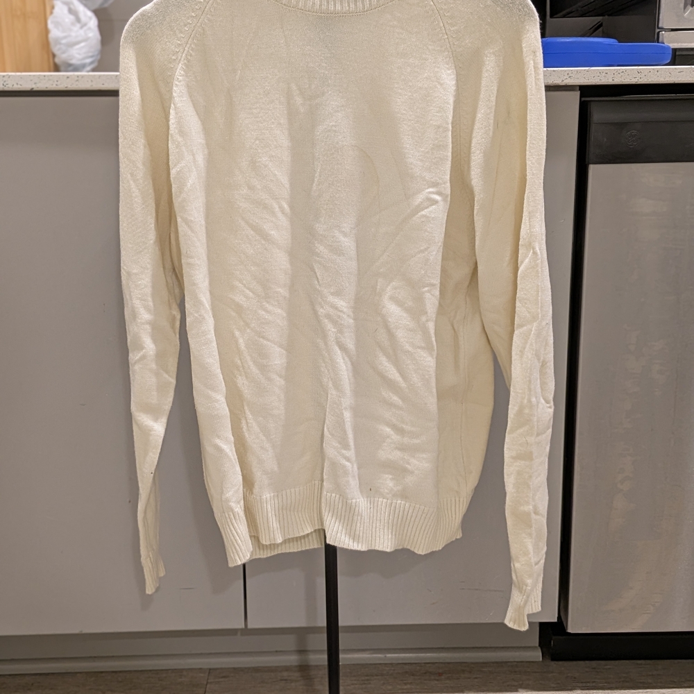 Forever 21 Men's Off-White Crewneck Sweater